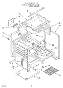 OVEN Diagram and Parts List for FLP320AL1  Roper Range
