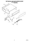 TOP GRILLE AND UNIT COVER PARTS Diagram and Parts List for KSSP42QKS02  KitchenAid Refrigerator
