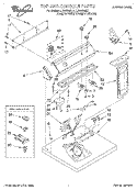 SECTION Diagram and Parts List for LEV6634DZ1  Whirlpool Dryer