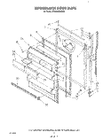 REFRIGERATOR DOOR , NOT ILLUSTRATED Diagram and Parts List for KTRF20KVAL00  Whirlpool Refrigerator