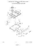 MAIN TOP Diagram and Parts List for F8857W0  Roper Range