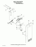 AIR FLOW PARTS Diagram and Parts List for GSS26C4XXY04  Whirlpool Refrigerator