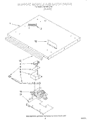SUPPORT MODULE AND LATCH Diagram and Parts List for RM765PXAB0  Whirlpool Wall Oven