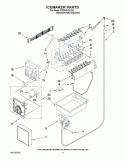 ICEMAKER PARTS Diagram and Parts List for GX2FHDXVY05  Whirlpool Refrigerator