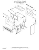 48`` CHASSIS PARTS Diagram and Parts List for KDRU783VSS03  KitchenAid Range