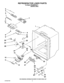 REFRIGERATOR LINER PARTS Diagram and Parts List for EF36BNNFSS11  Whirlpool Refrigerator