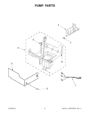 PUMP PARTS Diagram and Parts List for KUIP15PRXX2  KitchenAid Ice Maker