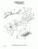 ICEMAKER PARTS Diagram and Parts List for KFIS25XVMS5  KitchenAid Refrigerator