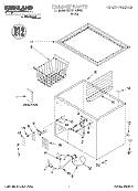 CABINET Diagram and Parts List for SCF0710HW05  Whirlpool Freezer