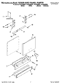 DOOR AND PANEL PARTS Diagram and Parts List for KUDI02IRBT1  KitchenAid Dishwasher