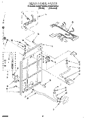 REAR PANEL Diagram and Parts List for KAWE770BWH0  KitchenAid Washer