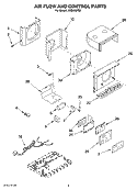 AIR FLOW AND CONTROL PARTS Diagram and Parts List for ACQ068PS3  Whirlpool Air Conditioner