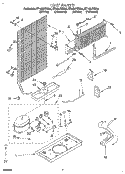 UNIT Diagram and Parts List for ET14HJYBW00  Whirlpool Refrigerator