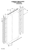 CABINET TRIM PARTS Diagram and Parts List for KSSO42FTX00  KitchenAid Refrigerator