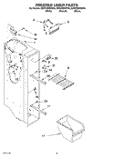 FREEZER LINER Diagram and Parts List for ED2CHQXKQ00  Whirlpool Refrigerator