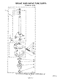 BRAKE AND DRIVE TUBE Diagram and Parts List for AL4132VW0  Whirlpool Washer