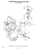 MAGNETRON AND AIR FLOW Diagram and Parts List for KCMS135S1  KitchenAid Microwave