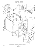 CABINET Diagram and Parts List for CE2100XMW1  Whirlpool Dryer