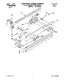 CONTROL PANEL Diagram and Parts List for RS6105XYW2  Whirlpool Range