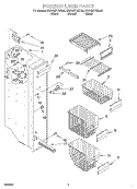 FREEZER LINER Diagram and Parts List for KSRV25FHBL00  KitchenAid Refrigerator