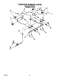 COOKTOP BURNER Diagram and Parts List for SF367PEYQ0  Whirlpool Range
