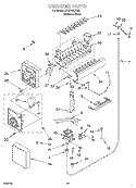 ICE MAKER, OPTIONAL Diagram and Parts List for KSSS42QJX00  KitchenAid Refrigerator