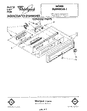 CONSOLE Diagram and Parts List for DU8000XR1  Whirlpool Dishwasher
