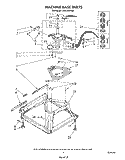 MACHINE BASE Diagram and Parts List for LA5610XTN0  Whirlpool Washer