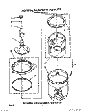 AGITATOR, BASKET AND TUB Diagram and Parts List for AL3132WL0  Whirlpool Washer