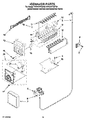 ICEMAKER PARTS, OPTIONAL PARTS (NOT INCLUDED) Diagram and Parts List for KSRC25FVMT00  KitchenAid Refrigerator