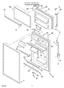 DOOR Diagram and Parts List for 2ET18NMXJW00  Whirlpool Refrigerator