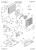 UNIT, LITERATURE Diagram and Parts List for BPAC1230AS2  KitchenAid Air Conditioner