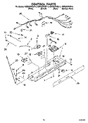 CONTROL PARTS Diagram and Parts List for KSRD25FKBL14  KitchenAid Refrigerator