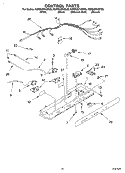 CONTROL Diagram and Parts List for KSRB25FHBT05  KitchenAid Refrigerator