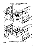 OVEN DOOR AND BROILER, LIT/OPTIONAL Diagram and Parts List for SB130PER2  Whirlpool Range