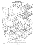 SHELF, LIT/OPTIONAL Diagram and Parts List for ET22DMXWN00  Whirlpool Refrigerator