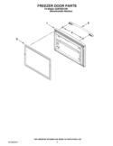 FREEZER DOOR PARTS Diagram and Parts List for GX5FHDXVY09  Whirlpool Refrigerator