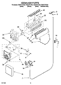 ICEMAKER PARTS, OPTIONAL PARTS (NOT INCLUDED) Diagram and Parts List for CS22CFXTQ00  Crosley Refrigerator