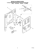 REAR CHASSIS PARTS Diagram and Parts List for YGR556LRKC0  Whirlpool Range
