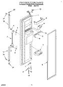FREEZER DOOR Diagram and Parts List for 4YED25DQDN00  Whirlpool Refrigerator