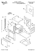 OVEN Diagram and Parts List for RBS245PDB6  Whirlpool Wall Oven