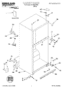 CABINET, LITERATURE Diagram and Parts List for ST18PKXJW00  Whirlpool Refrigerator