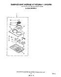 SURFACE UNIT RCK 886-1 (242898) Diagram and Parts List for RS576PXL0  Whirlpool Range