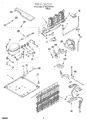 UNIT, OPTIONAL Diagram and Parts List for RT18ECRFW03  Roper Refrigerator