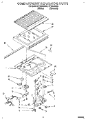 COMPARTMENT SEPARATOR Diagram and Parts List for ET18ZKXAN01  Whirlpool Refrigerator