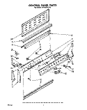CONTROL PANEL Diagram and Parts List for RF4900XLW0  Whirlpool Range