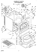 SECTION Diagram and Parts List for KEYE777BWH1  KitchenAid Dryer