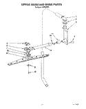 UPPER WASH AND RINSE Diagram and Parts List for KUDB230Y1  KitchenAid Dishwasher