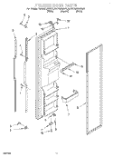 FREEZER DOOR Diagram and Parts List for KSRS25QGWH01  KitchenAid Refrigerator