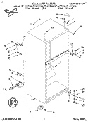 CABINET Diagram and Parts List for ET14JKYDN00  Whirlpool Refrigerator